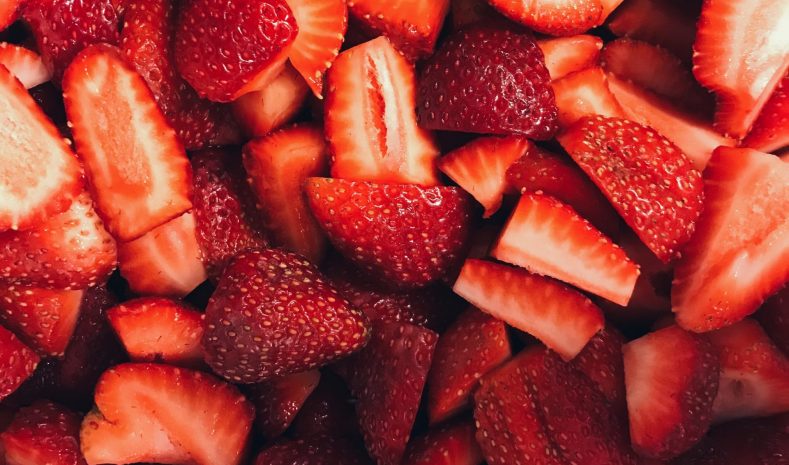 A picture of strawberries